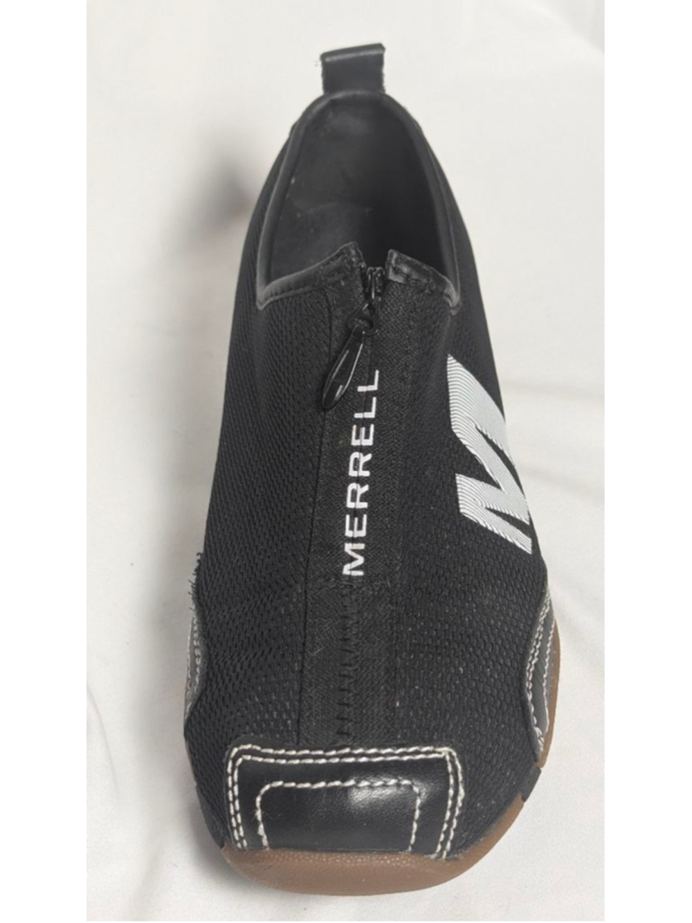 Merrell Barefoot Slip On Shoes Womens 7 Black Zip Athletic Sneakers - Picture 2 of 7